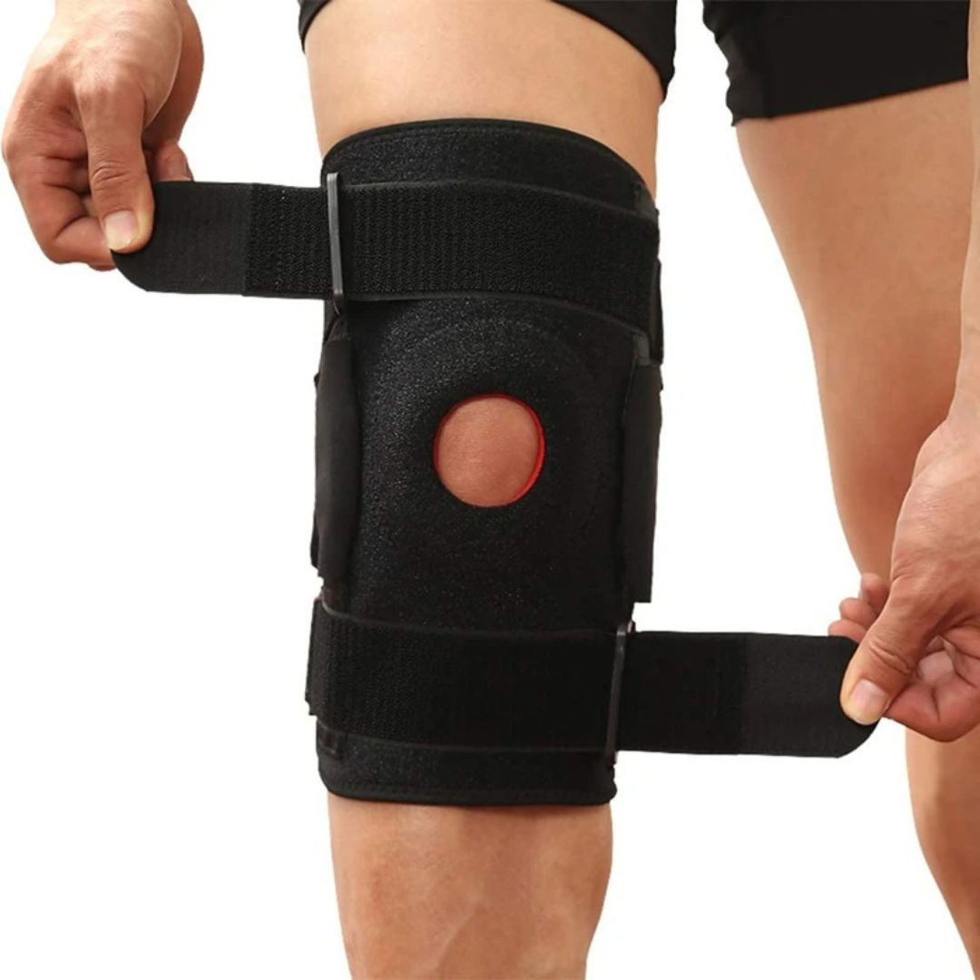 Rodillera Ortopédica Ajustable con Rótula Abierta – Soporte Deportivo y Terapéutico