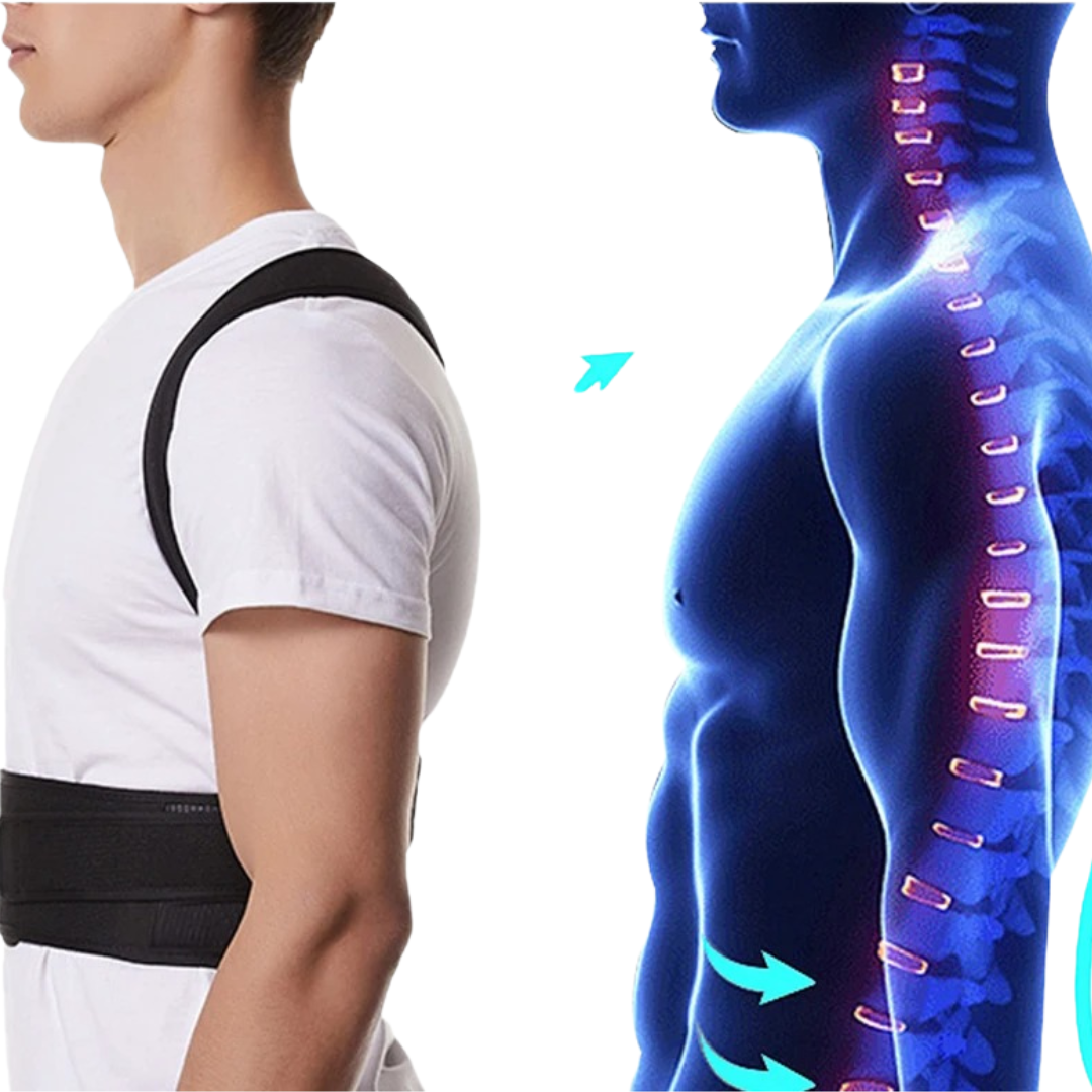 Corrector de Postura Ajustable – Soporte Lumbar y de Espalda para Hombres y Mujeres